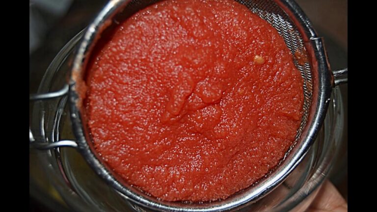 Tiempo de cocción perfecto para el tomate triturado