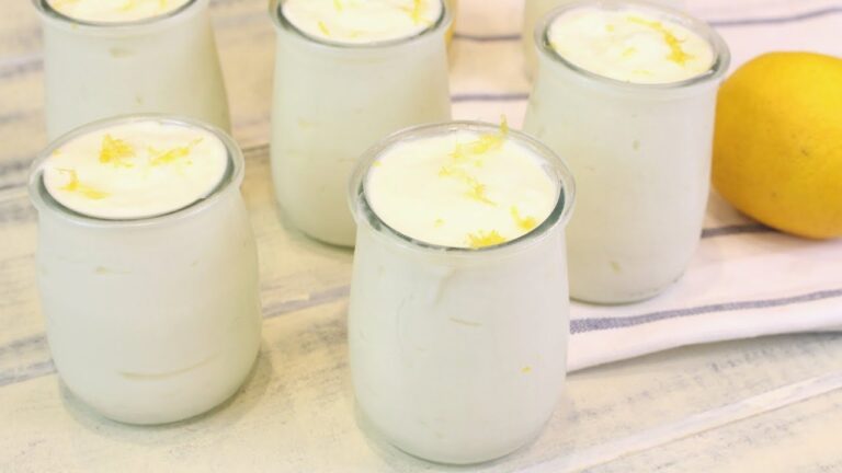 Deliciosa mousse de limón con yogur hecho en Thermomix